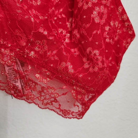 Victoria's Secret Posey Lace Curvy Bralette Size XXL Red - Picture 4 of 14